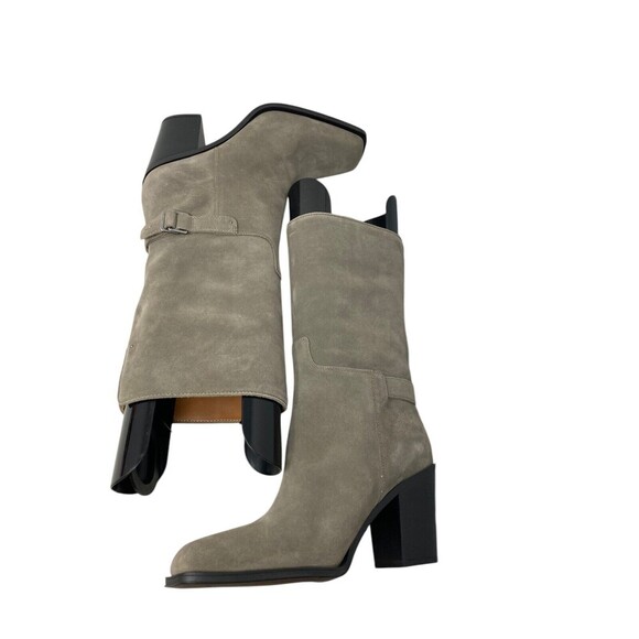 Franco Sarto Mid-Calf Boots Women's Size 9.5 Medium Vance Suede Gray - Picture 7 of 10